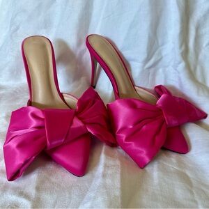 PNK ELEPHANT Pink Bow Women's Heels